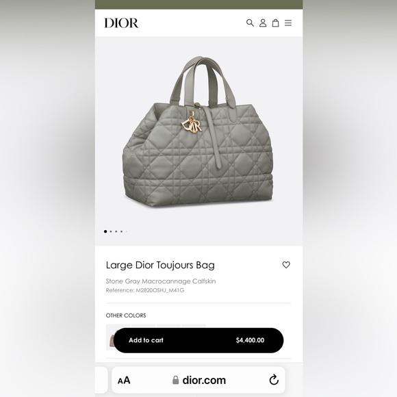 LADY DIOR Granville Cannage Satchel Bag Leather - Picture 13 of 13